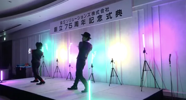 ホテル・宴会場での光のショーの出演事例