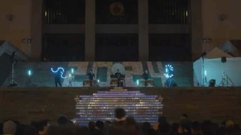 神社・お寺での光のショーの出演事例
